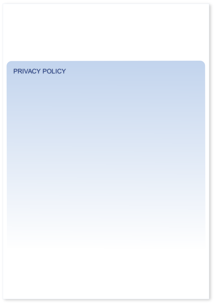 PRIVACY POLICY

